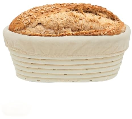 Premier Housewares Bread Sourdough Proofing Basket Rattan Basket (Small Oval)