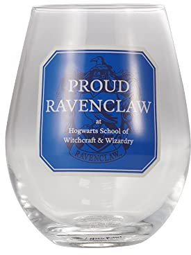Harry Potter Vaso de cristal – 325 ml – Proud Ravenclaw – Vaso para beber – Ravenclaw Gifts Merch