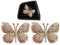 Hrippy Schmetterling Auto Lufterfrischer Strass Schmetterling Auto Parfüm Clip Exquisite Klimaanlage Clip für Auto Gadgets Zubehör