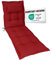 Herlag Liegenauflage AVA 190x60x9cm | Extra Dickes Liegepolster 9cm mit Kopfpolster | Polsterauflage für Gartenliege mit Deluxe-Komfort | Öko Tex 100 | Rot