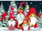 QENSPE 5D Diamond Painting Weihnachten Wichtel Diamant Painting Bilder Roter Zwerge Diamond Art Erwachsene Full Diamant Kunst Malerei Stickerei Set Kreuzstich Bilder DIY Home Wand Dekor 30x40cm