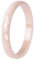 PAMTIER Bague de Fiançailles pour Femmes Bague en Céramique en Forme de Diamant Rose Clair Taille 52
