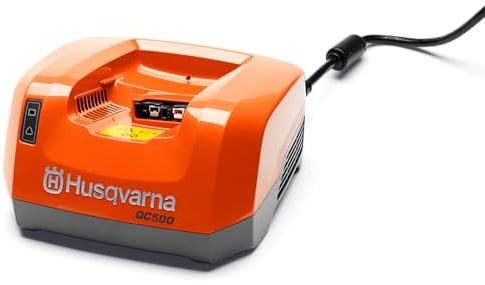 Husqvarna Chargeur de batterie QC 500 Husqvarna 970 44 95-01 Tension : 220-240 V / Fréquence : 50-60 Hz / Poids du produit : 1,5 kg