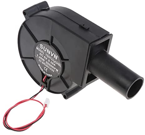 YIGZYCN Ventilateur de barbecue à 2 broches 5 V 12 V 24 V pour barbecue pique-nique camping réchaud avec tube d'air 9733 12 V 24 V 97 mm 97 x 33 mm