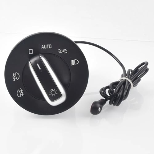 LiuROSE Auto Scheinwerfer Steuerschalter für Skoda Octavia II Combi 1Z5 1Z3-1ZD941431 1Z094143k,Scheinwerferschalter Mit Lichtsensormodul Zubehör