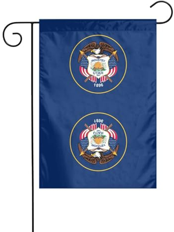 Utah-Flagge für den Außenbereich, kleine Rasenflagge, ein Muss für jeden Rasen oder Hinterhof