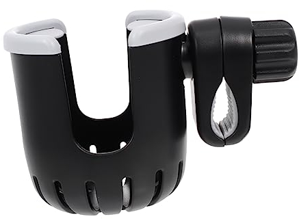 Kinderwagen Milchflaschenhalter mit Schnellverschluss für Lenker Schwarz
