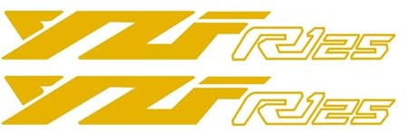 Motorradaufkleber Für Yamaha YZFR125 YZF R125 2008-2016 2017 2018 2019 2020 2021 2022 2023 Motorradaufkleber Aufkleber Zubehör (Color : Gold)
