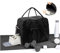 Reisetasche Damen 45x36x20 Easyjet Handgepäck Tasche Sporttasche Weekender Bag Schwimmtasche Wasserdicht Travel Duffle Bag Fitnesstasche Trainingstasche Krankenhaustasche mit Schuhfach,I2-Schwarz