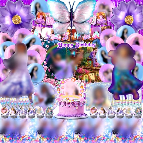 81 Pcs Encanto Cumpleaños Decoracion, Globos Encanto, Encanto Fiesta, Vajilla Encanto Fiesta De Cumpleaños, Mantel Encanto, Encanto Party, Encanto Decoracion, Encanto Pastel Decoracion, Platos Encanto