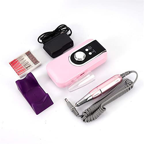 KOHARA Portable Electric Nail Drill Rechargeable Strong Polishing 40W Manicure Pedicure Set Ceramic Nail Drill Bit 30000RPM