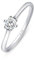 Amberta Verlobungsringe Sterling Silber 925 mit Zirkonia | Verlobungsringe Damen Silber | Ewigkeitsring Silber | Solitärring Silber Frauen: Ersatz Verlobungsring Ringgrösse 51.2