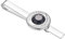 Asienice Pince à cravate vintage noire simulée diamant argent épingle à cravate ronde mariée bijoux pour hommes, no, Métal non précieux, Cristal