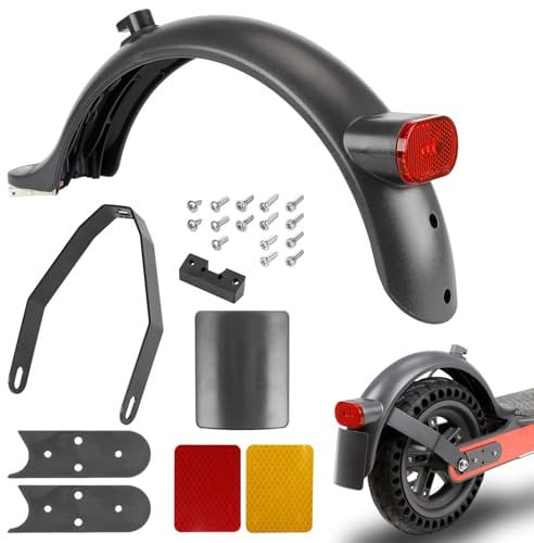 Elektroroller Heckkotflügel, Hinten Kotflügel für Xiaomi M365, Pro, Pro 2, 1S, Elektroroller Hinterer Kotflügel,Scooter Heck kotflügel,Scooter Schutzbleche,Kotflügelhalterung mit Schrauben und Muttern