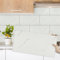 Decoroom Tile Stickers White 60x30cm/10pcs,Marble Self Adhesive Wall Tiles Waterproof,Peel and Stick on Wall for Bathroom Kitchen Splashback