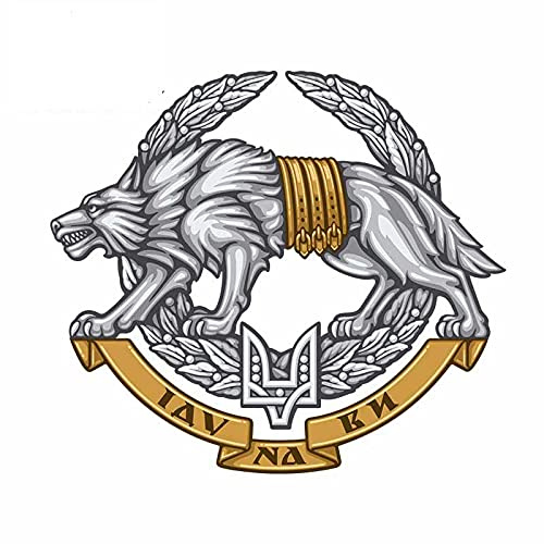 13 cm x 11,5 cm 3D-Autoaufkleber Special Operations Forces Ukraine Vinyl-Abzeichen-Aufkleber DIY