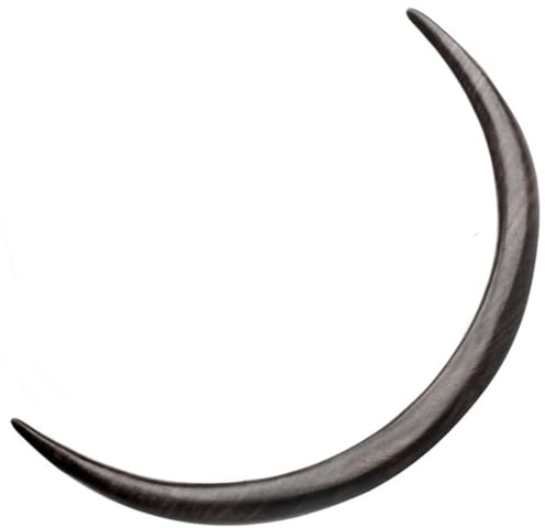 Vaguelly Épingle à cheveux en bois en forme de lune - 11,5 cm - Style rétro - Pour femme - Accessoire de coiffure léger pour la vie quotidienne, mariage et fête