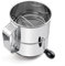 Colador giratorio de harina hecho de acero inoxidable esencial para panaderos caseros