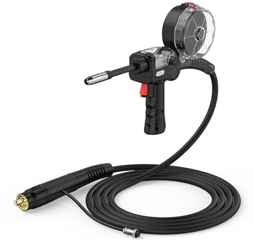 YESWELDER 150A Pistola a Bobina 3m, Spool Gun Alluminio Attacco Euro | Torcia per saldatura, perfetta per FLUX, MIG, alluminio, compatibile con saldatrici YESWELDER MIG-185D PRO, MIG-250PRO