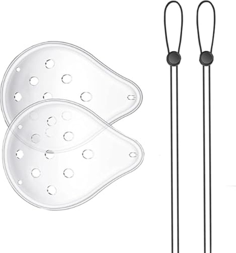 Dinghaole 2Pcs Masque Oculaire Médical Pour Adultes - Masque Oculaire En Plastique Transparent À 9 Trous, Accessoire De Soins De Protection Pour La Chirurgie De La Cataracte Et La Chirurgie Plastique