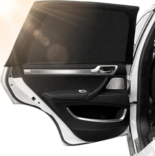 Ediesi, Pare soleil voiture bébé pour fenêtre – 2 Unités, Protection soleil voiture bébé UV, pare-soleil voiture latéral, cache soleil pour fenêtre voiture, installation facile et ajustement universel