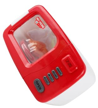 MUXZSIZ Le Four à pour Micro-Ondes Jouet pour Enfants Offre des expériences | jeu de rôle réalistes pour s'amuser et développer leurs capacités éducatives. Coffret de jeu de simulation de four à