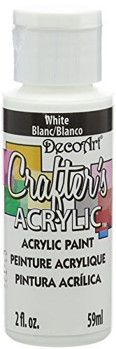 Deco Art DCA01-3 - Pintura para Tejidos y Telas, Color Blanco