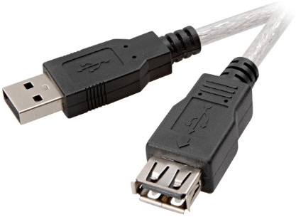 Vivanco USB 2.0 Verlängerung USB A-Stecker / USB A-Kupplung 1,8m schwarz