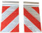 Trupa ORAFOL 2X Warnflagge 250 x 400 mm Ladebordwand Hebebühne Markierung Links+rechts