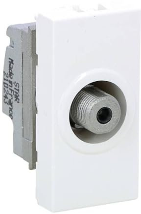 Legrand 078790 Mosaic Télévision Prise, Type F, 1 Modules, Blanc
