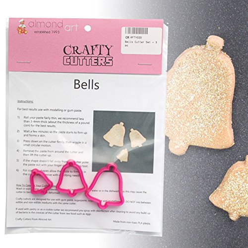 Bell Cutter Set - 3pc - Christmas & Wedding Cake Decoration & Cupcake Topper Cutters