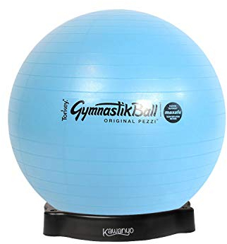 PEZZI Original Gymnastikball MAXAFE Ø 42 cm bis 75 cm inkl. Ballschale bis 400 kg belastbar Training Fitness Reha Therapie Sitzball Gymnastik Ball Büro Sport