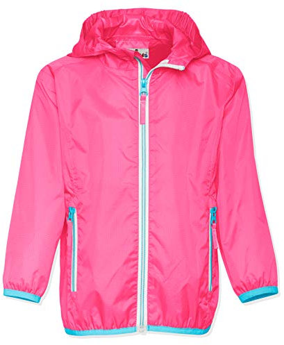 Playshoes Unisex Kinder Faltbare Regen-jacke Funktions-Jacke Regenmantel Regenbekleidung, Rosa, 116 EU
