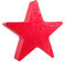 8 seasons design Shining Star Merry Christmas LED Weihnachtsstern Ø 60 cm (Rot), E27 Fassung inkl. Leuchtmittel in warmweiß, beleuchteter Stern mit geprägtem Weihnachts-Motiv, für außen und innen