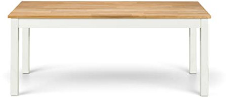 Julian Bowen Coxmoor Couchtisch, Weiß und Eiche, Holz, Einheitsgröße