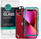 Ibywind Screen Protector (2 Pack) For iPhone 13,9H Hardness Tempered Glass,With 1Pc Metal Camera Lens Protector,1Pc Back Protector,Easy to Install