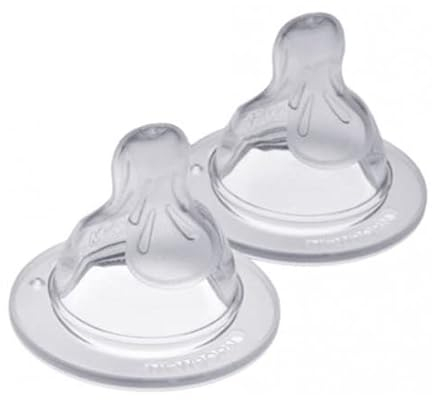 MAM Anatomic Dummy Silicone Quick and Thick Liquid Flow x – Pack of 2 – Transparent