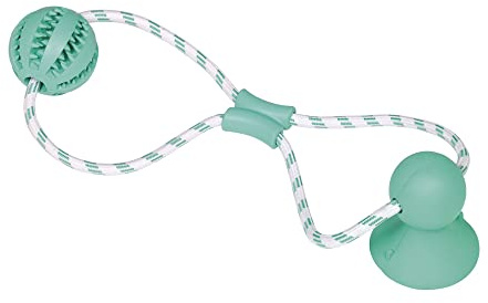 Nobby Vollgummi Ball mit Seil DENTAL LINE 50 cm, Ball: Ø 7 cm