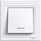 Interrupteur va-et-vient avec voyant 10A connexion rapide anthracite Unica