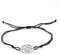 EUEAVAN Pentagramm Jade Draht Charm Armband Hollow Break Five Pointed Star David Armreif Verstellbares Fußkettchen Wiccan Pagan Schmuck Mädchen Frauen (silber)