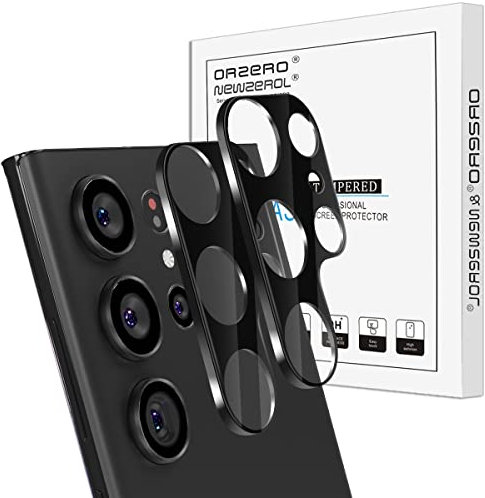 NEWZEROL 2 Packs Compatible for Samsung Galaxy S23 Ultra, Camera Protector Lens Protector Anti-Scratch High Hardness Tempered Glass Camera Lens Protector for Galaxy S23 Ultra