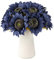 DuHouse 12pcs künstliche Sonnenblumen mit Langen Stielen, 12cm Seide Sonnenblumen Bulk für Hochzeit Haus Garten im Freien Party-Dekoration (Blau)