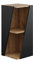 Vicco Midischrank Benno, Anthrazit/Eiche, 31.6 x 70.5 cm mit offenen Ablagen