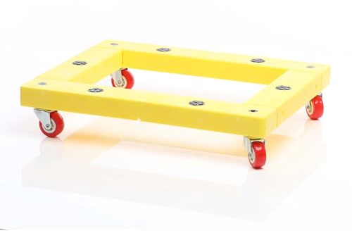 Wiltec Transportroller 136 kg 510x405 mm, viereckig, Möbelroller, Rollbrett mit 4 Lenkrollen, Möbelhund als Umzugshilfe