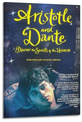 VerimP Aristotle and Dante Discover The Secrets of The Universe Filmposter Vintage Art Poster Wandkunst Dekor Leinwand Poster & Drucke Wandposter für Zimmer Ästhetisch 60 x 90 cm Rahmen Stil