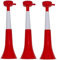 Vuvuzela Trompeten, zwei Körper, Zubehör für Fußball und Sportfeiern, lauter Lufthorn für Animation, ideal für den Transport von Österreich (Dänemark, 3 Produkte)