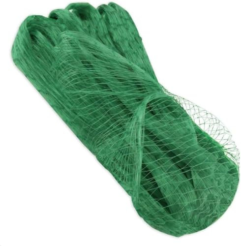 4x10M Grass Seed Netting Green Garden Netting Reusable Lawn Netting for Pea, Strawberry, Pond, Vegetables and Trees Protection and Pest Control