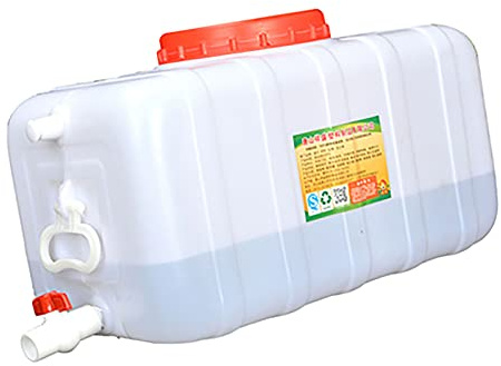 TUOYIBO Water Tank Car Wash Carrier Equipment Ts Outdoor Travel T Camping Self Driving Tour Water Container With Tap, 5/10L Portable Water Tank With Tap Storage Drinking Water Bottle K (30L)