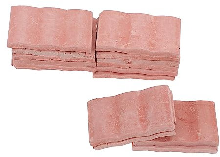 TOYANDONA 50 Stück Mini-ziegelfliesen Feengarten Mauerziegel Miniatur-Ziegel-Ornament Ziegel Selber Machen Mini-Steine ​​für Miniaturen Dekoration Ziegelmodell Mini-Steine-Modell Gips