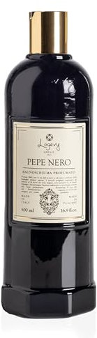 Logevy Pepe Nero Shower Gel – Indulgent Black Pepper Aroma Made from the Best Skin-Friendly Ingredients, Rich in Nutritional Properties for Rejuvenating, Hydrating, and Soothing Action – 500ml